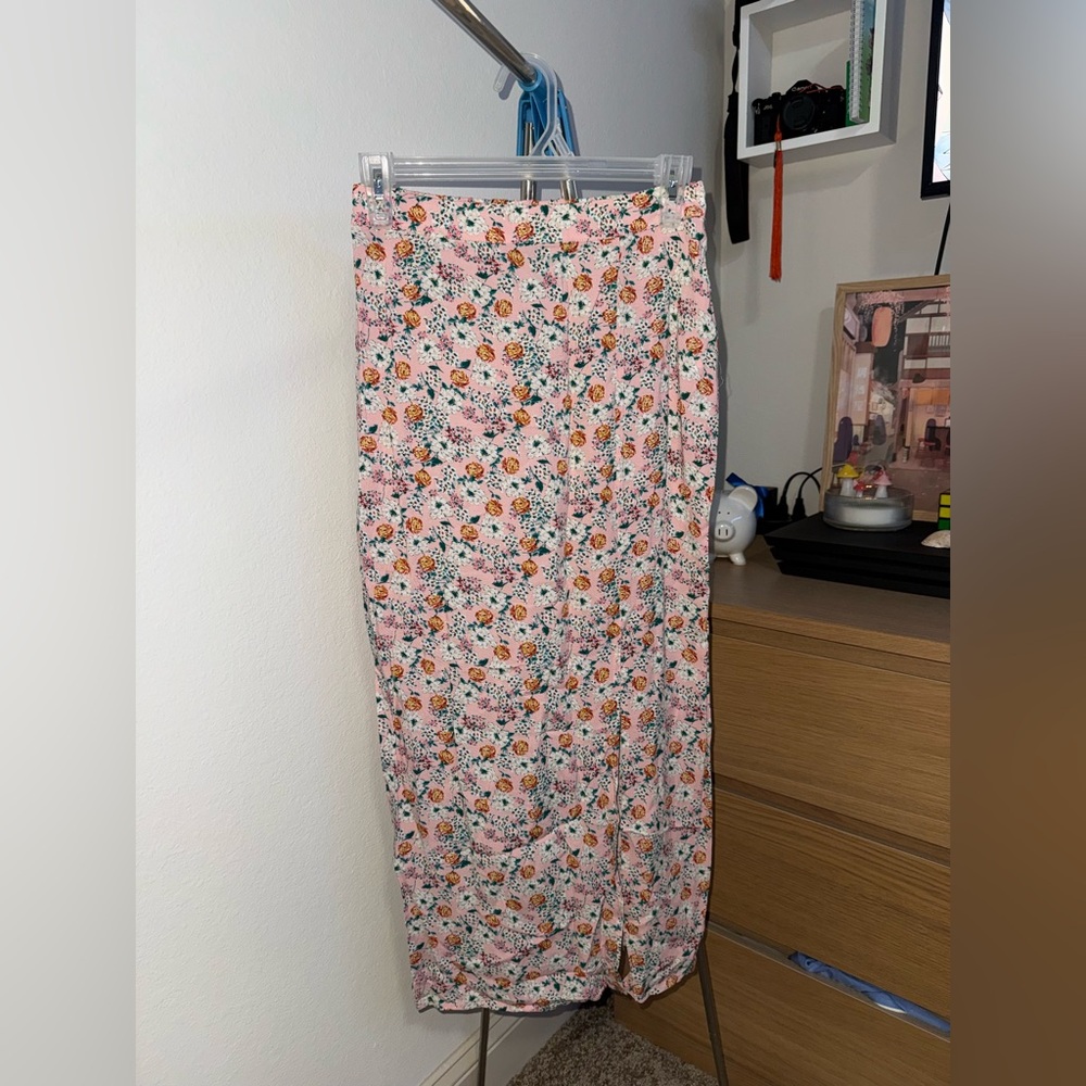 Wild Fable Pink Floral Skirt